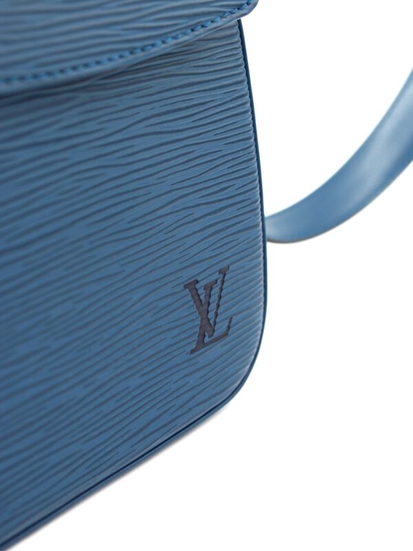 Borsa Louis Vuitton Buci in Pelle Epi Blu