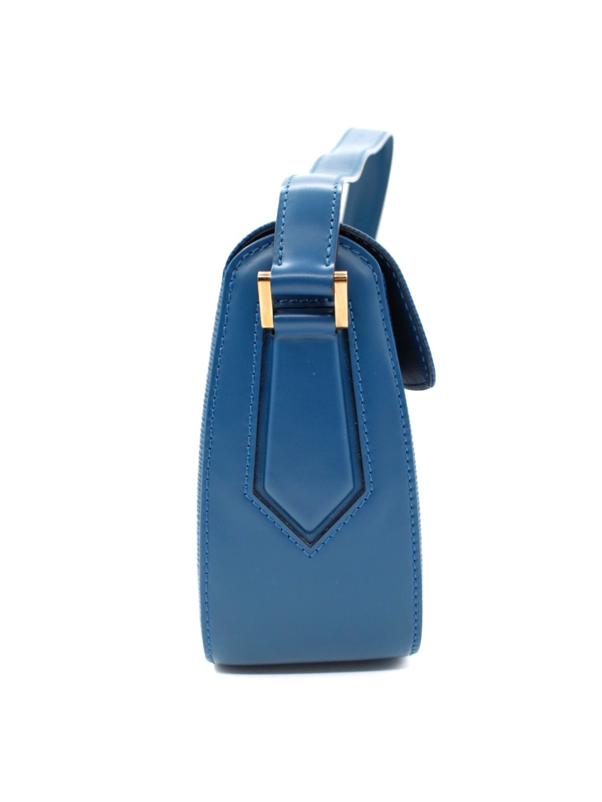 Borsa Louis Vuitton Buci in Pelle Epi Blu thumb