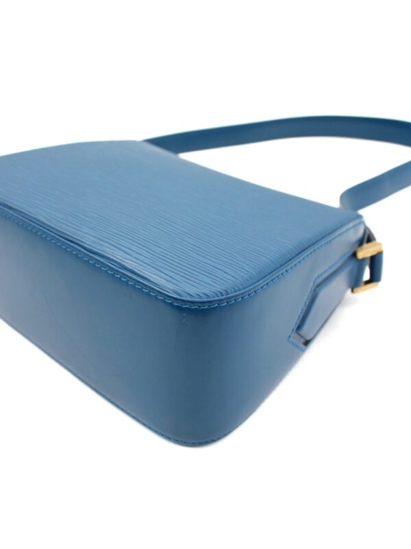 Borsa Louis Vuitton Buci in Pelle Epi Blu