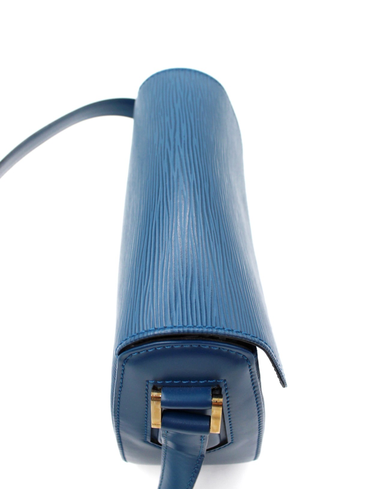 Borsa Louis Vuitton Buci in Pelle Epi Blu thumb