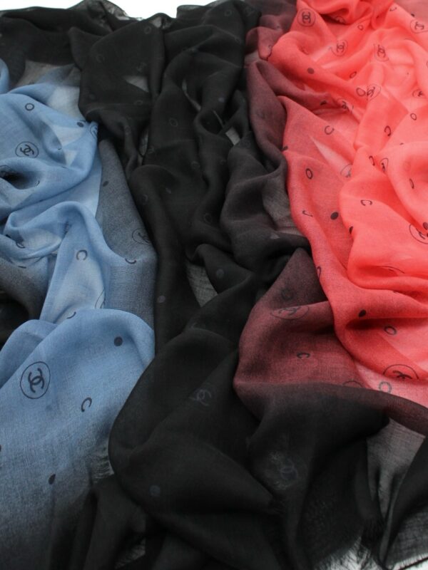 Scialle Chanel Multicolore in Cachemire