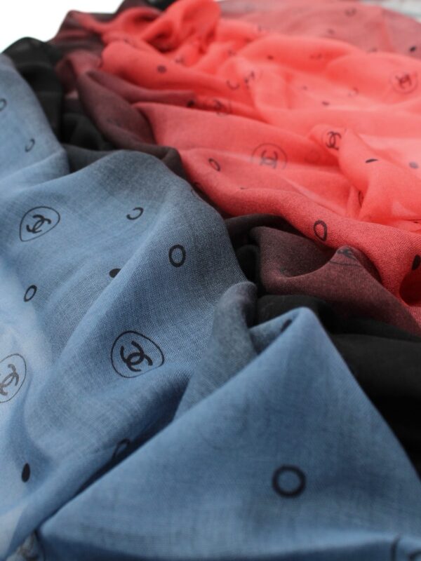 Scialle Chanel Multicolore in Cachemire