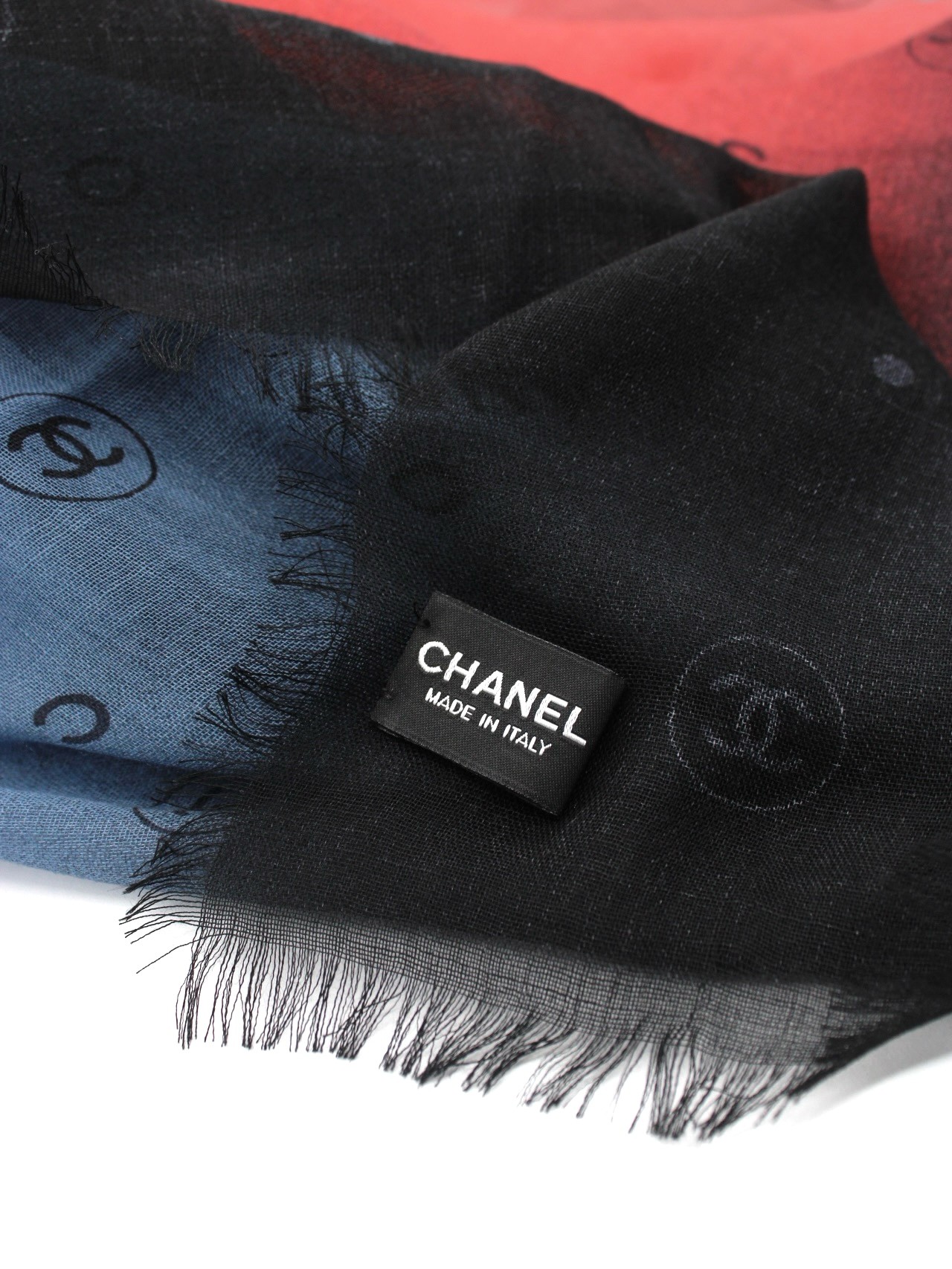 Scialle Chanel Multicolore in Cachemire thumb