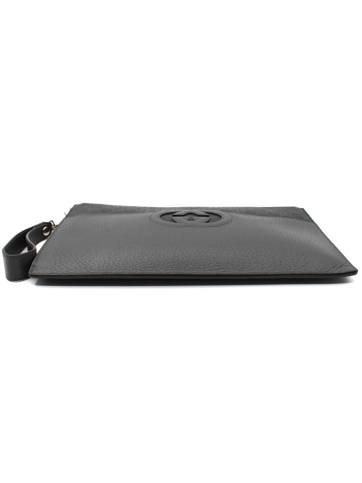 Pochette Gucci GG Supreme Grigio Nero thumb