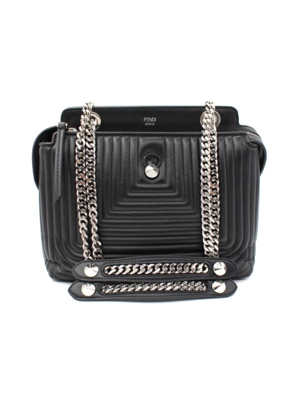 Borsa Fendi Dotcom Click in Pelle Nera