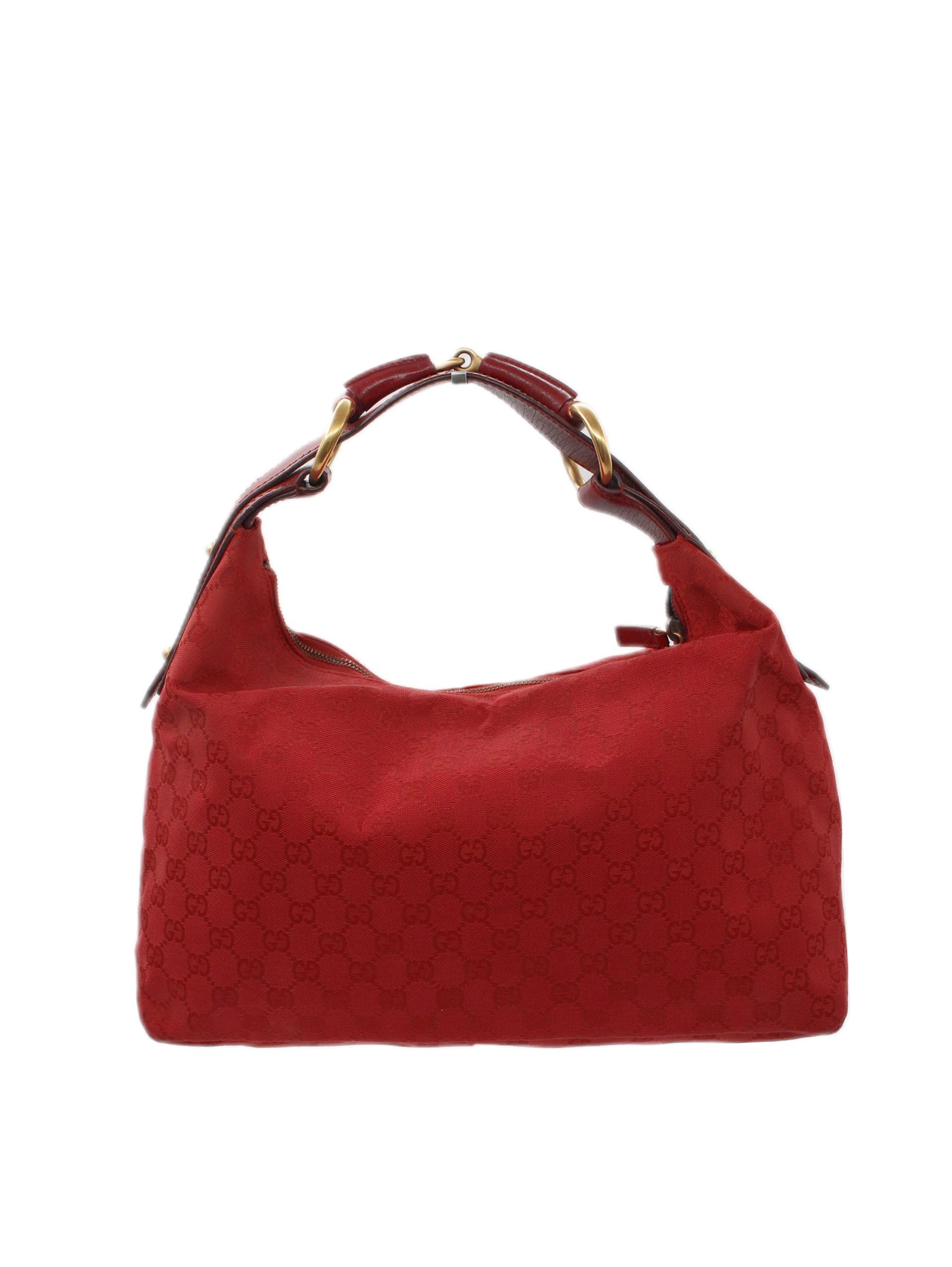 Borsa Gucci Horsebit in tessuto e pelle thumb