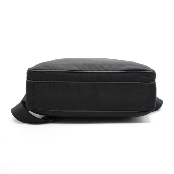 Shopper Prada in tela vela nera