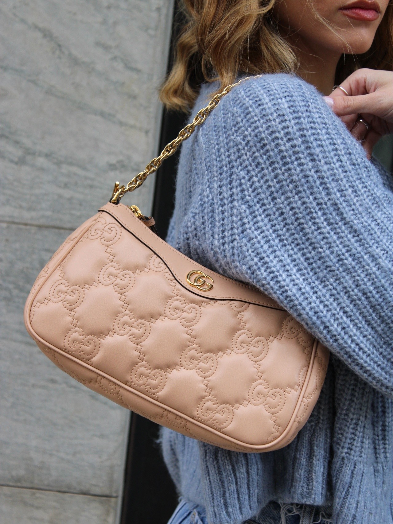 Gucci GG matelassé borsa a spalla thumb