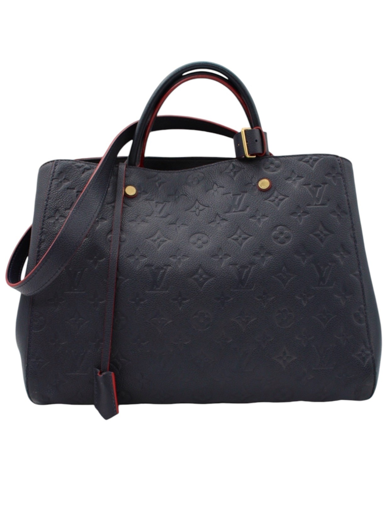 Borsa Louis Vuitton Montaigne Empreinte Blu thumb
