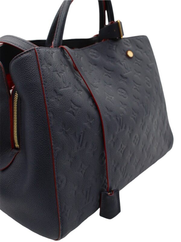 Borsa Louis Vuitton Montaigne Empreinte Blu