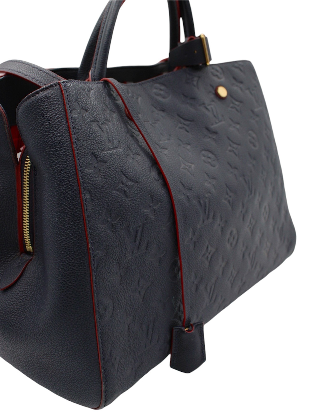 Borsa Louis Vuitton Montaigne Empreinte Blu thumb