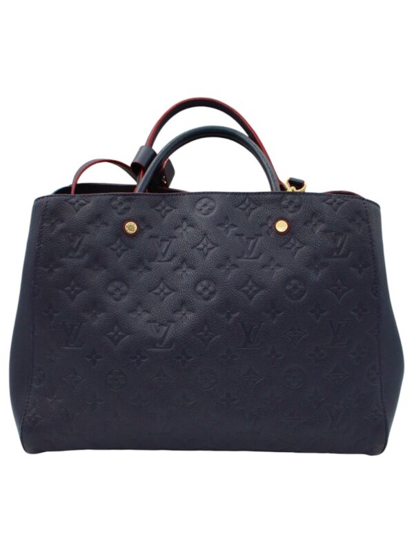 Borsa Louis Vuitton Montaigne Empreinte Blu