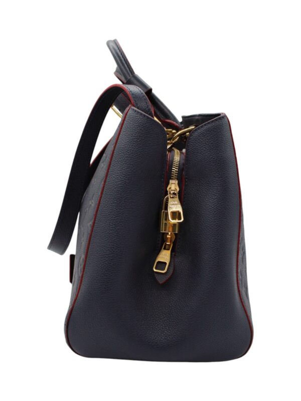 Borsa Louis Vuitton Montaigne Empreinte Blu
