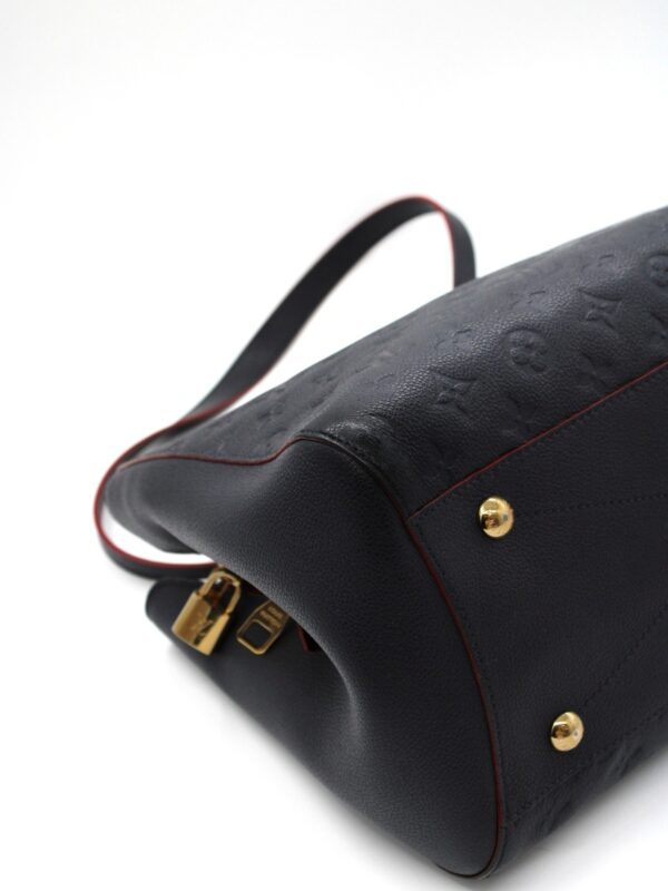 Borsa Louis Vuitton Montaigne Empreinte Blu