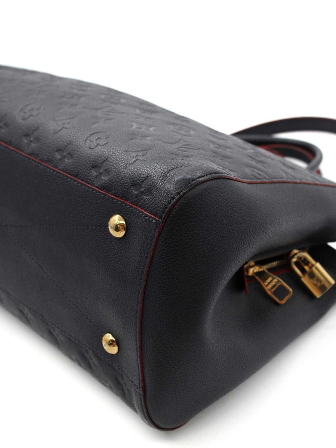 Borsa Louis Vuitton Montaigne Empreinte Blu thumb