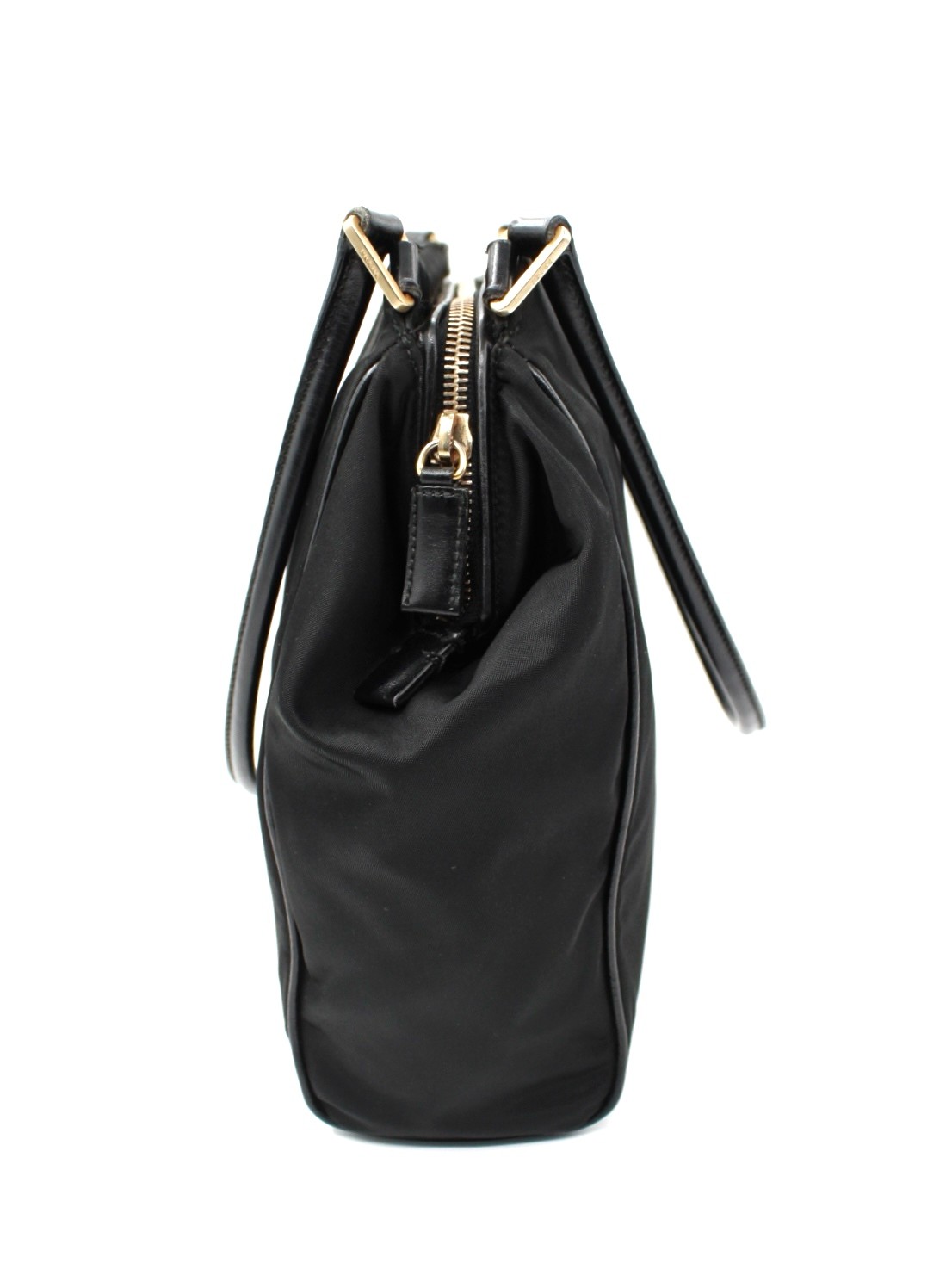 Borsa Prada a Spalla in Tela Vela Nera thumb