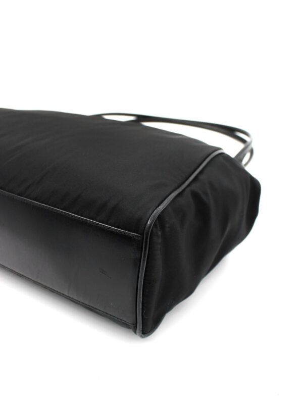 Borsa Prada a Spalla in Tela Vela Nera