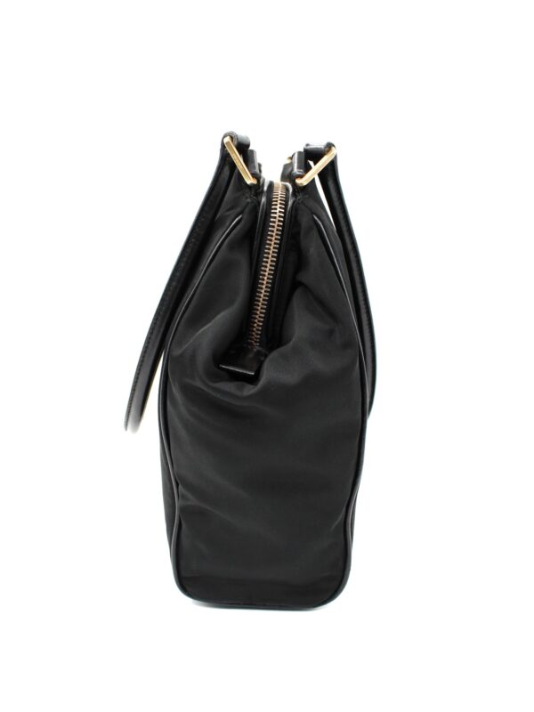 Borsa Prada a Spalla in Tela Vela Nera