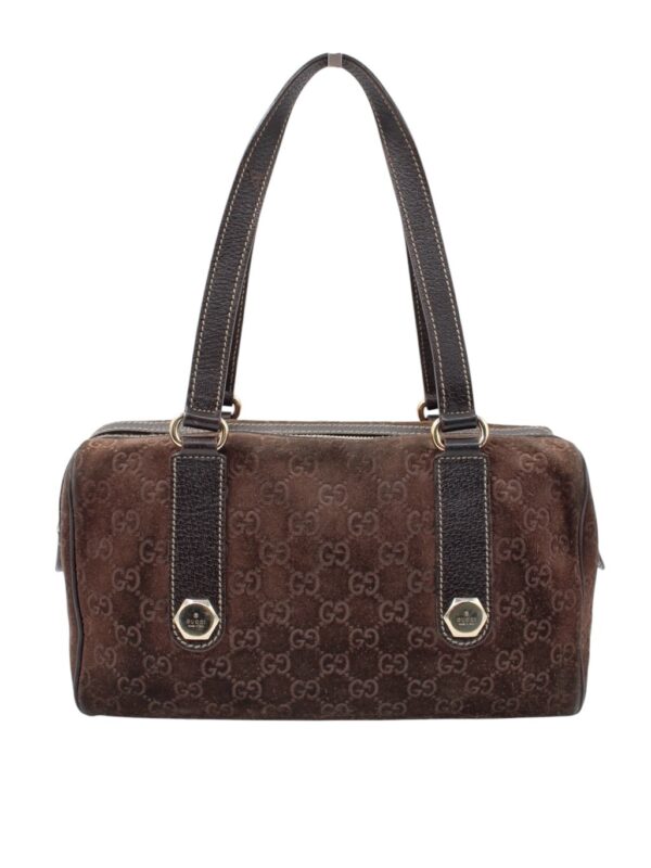 Bauletto Gucci Charmy in Suede Marrone