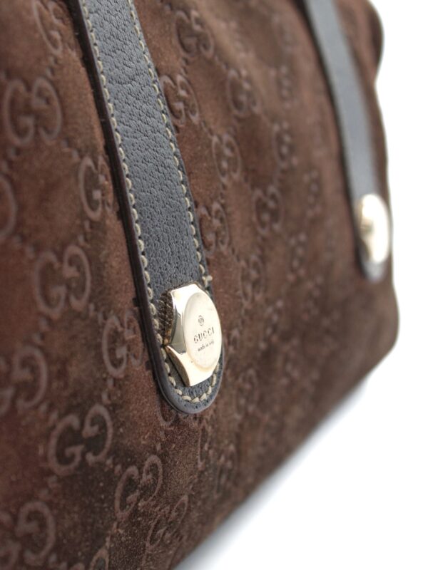 Bauletto Gucci Charmy in Suede Marrone
