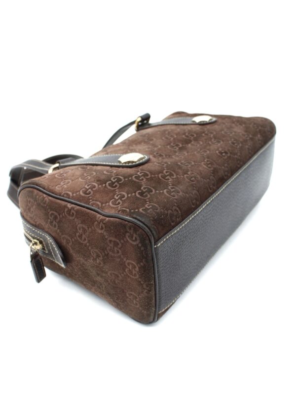 Bauletto Gucci Charmy in Suede Marrone