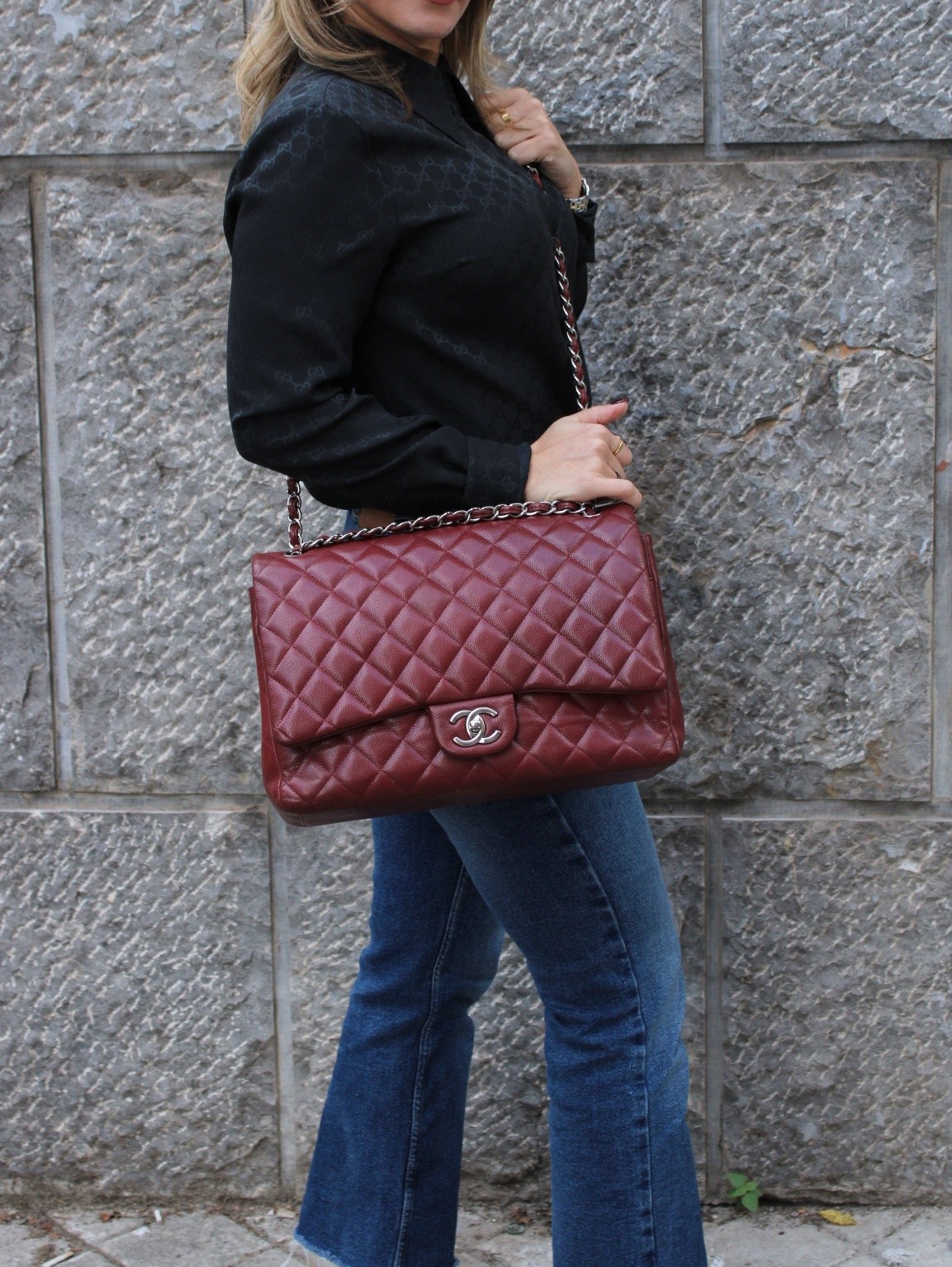 Borsa Chanel Maxi Jumbo Double Flap thumb