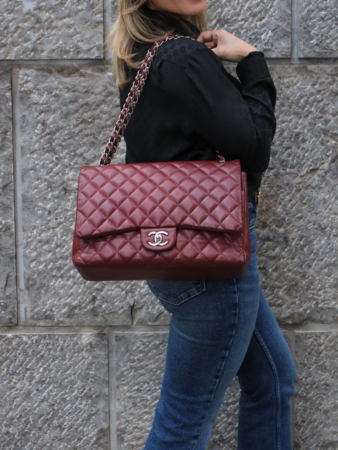 Borsa Chanel Maxi Jumbo Double Flap thumb