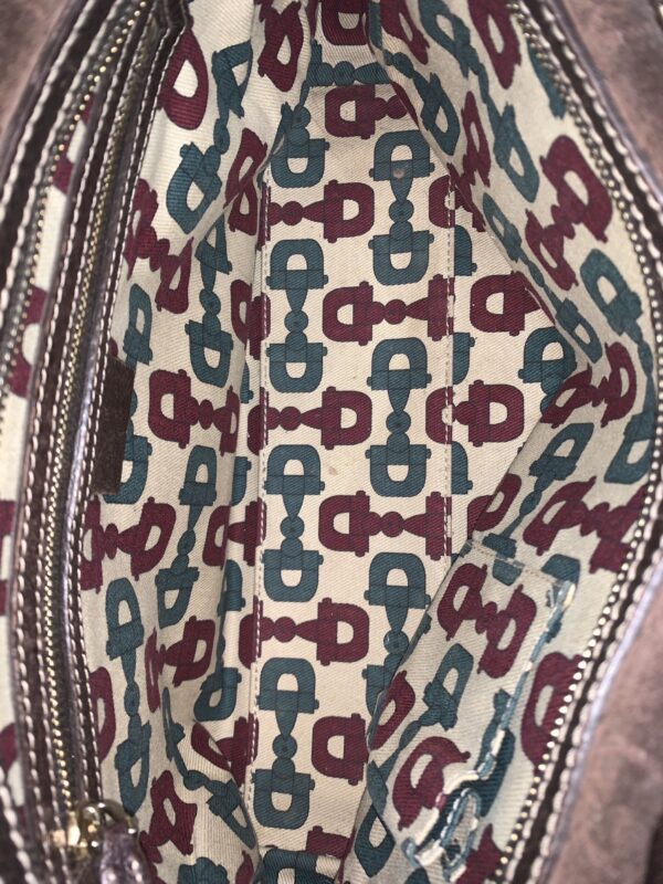 Bauletto Gucci Charmy in Suede Marrone