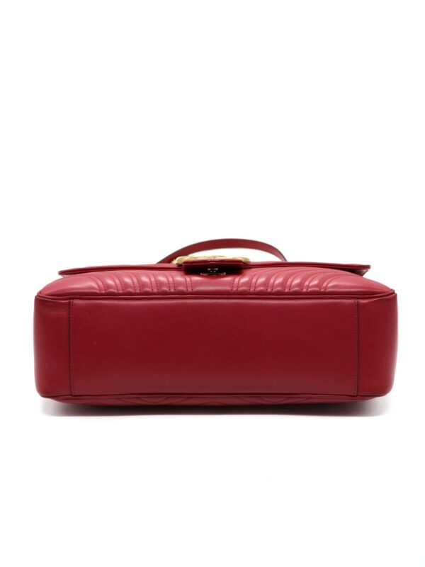 Borsa Gucci Marmont 35 in pelle rossa