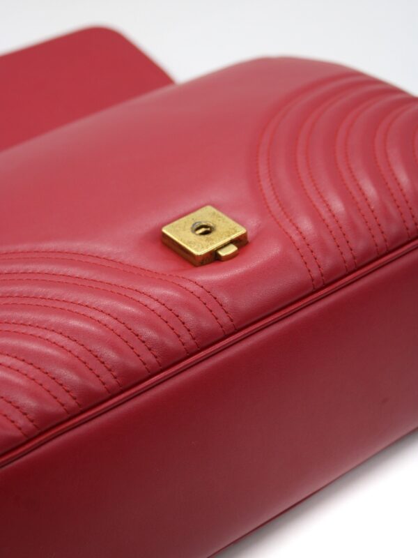 Borsa Gucci Marmont 35 in pelle rossa