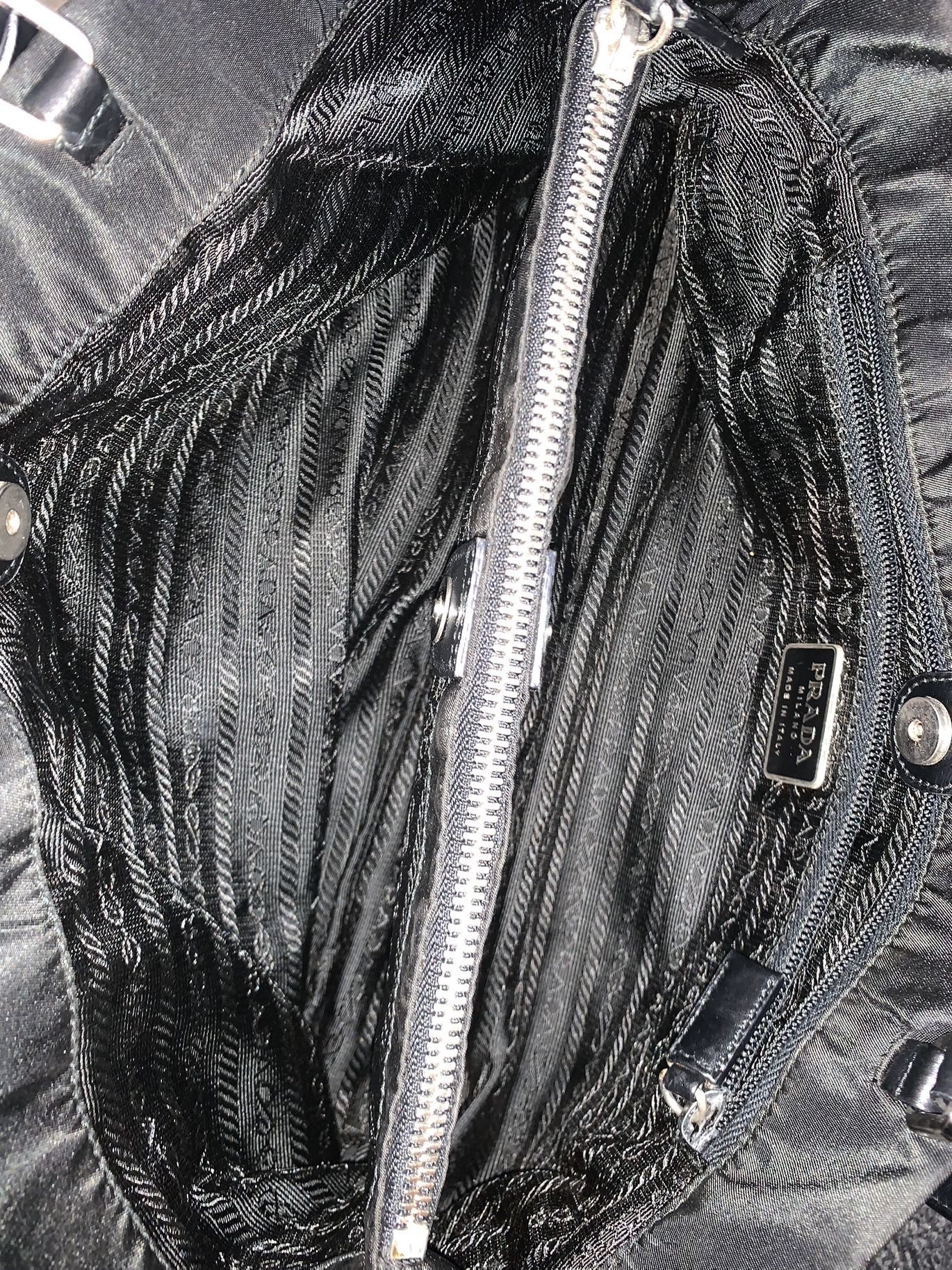 Borsa Prada in Tela Vela Nera thumb