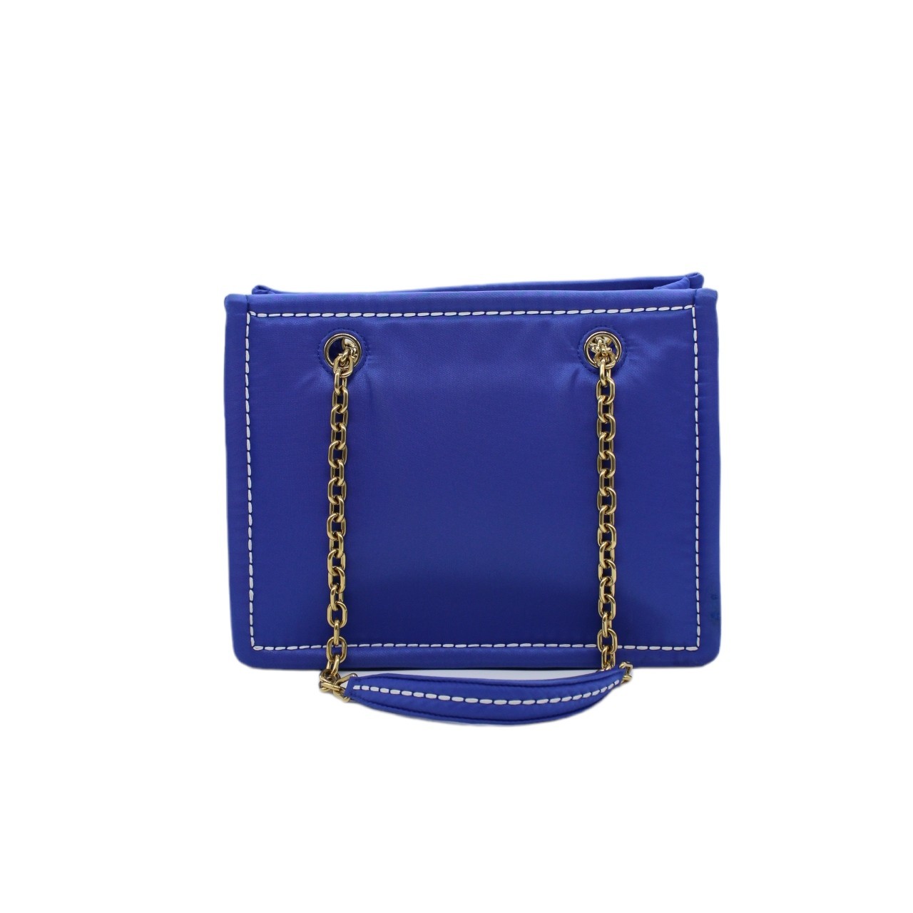 Prada in tela vela blu borsa a spalla thumb
