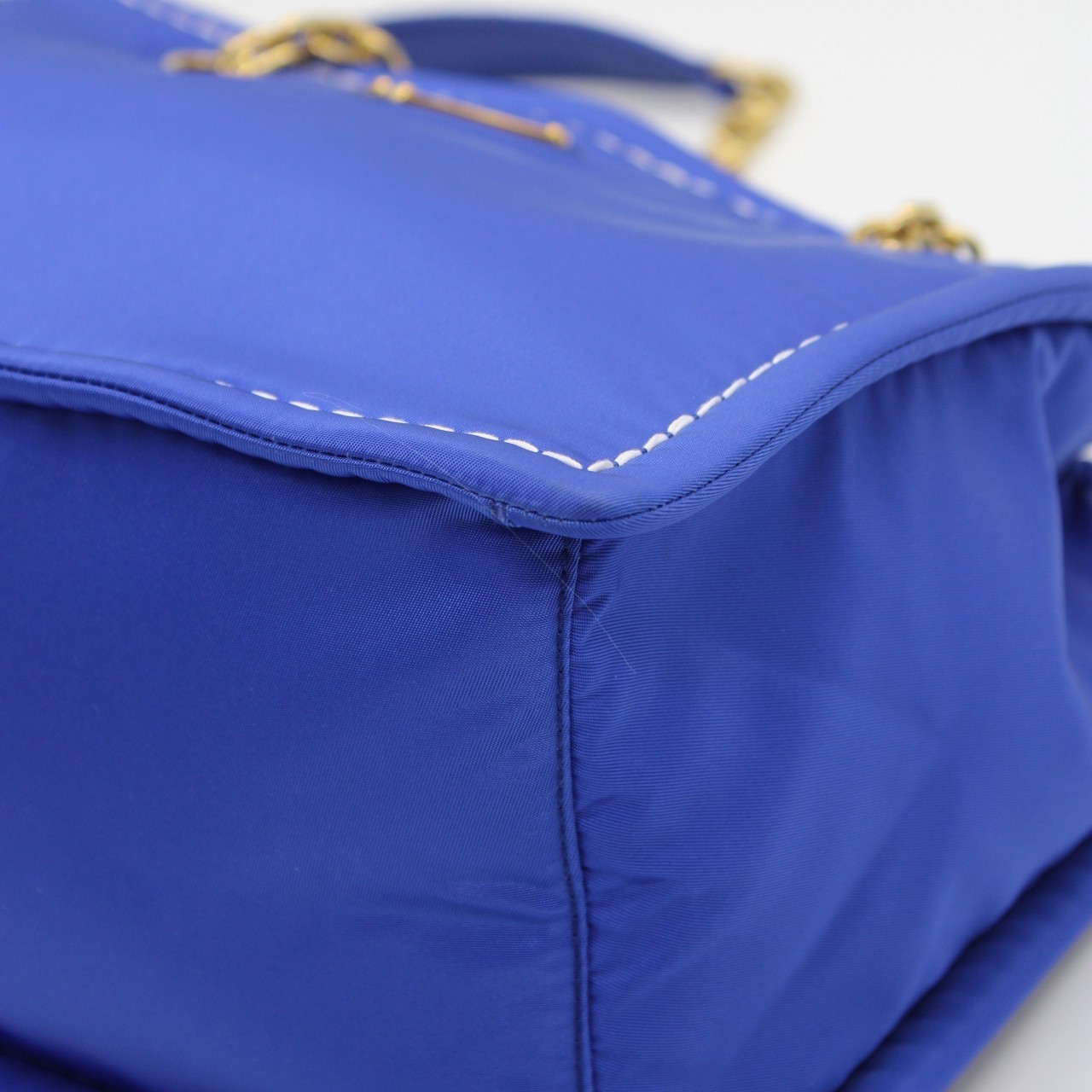 Prada in tela vela blu borsa a spalla thumb