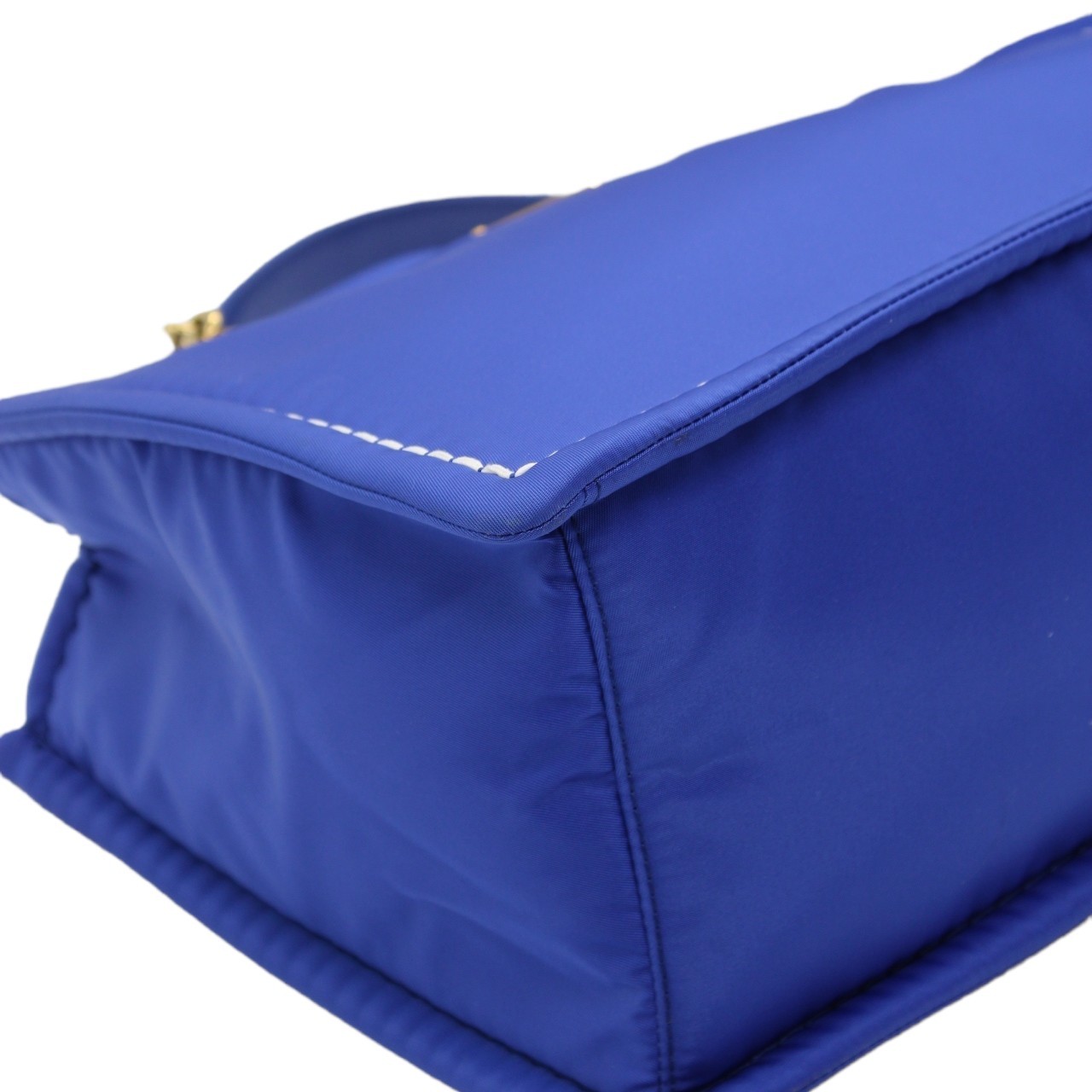 Prada in tela vela blu borsa a spalla thumb