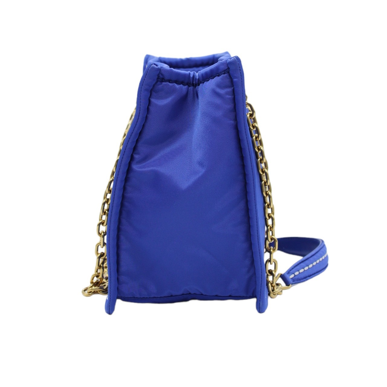 Prada in tela vela blu borsa a spalla thumb