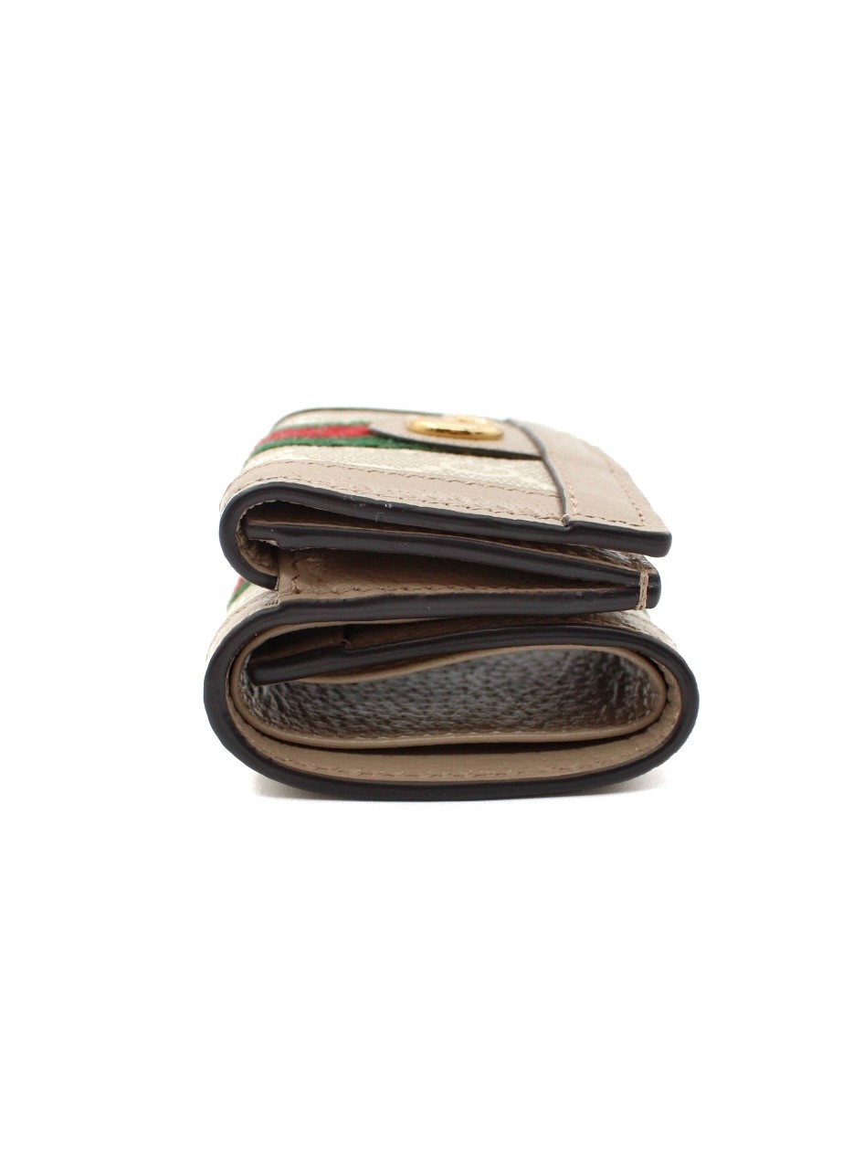 Portafoglio Gucci Ophidia in Tessuto Supreme Beige thumb