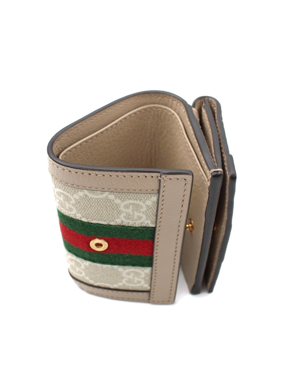 Portafoglio Gucci Ophidia in Tessuto Supreme Beige thumb