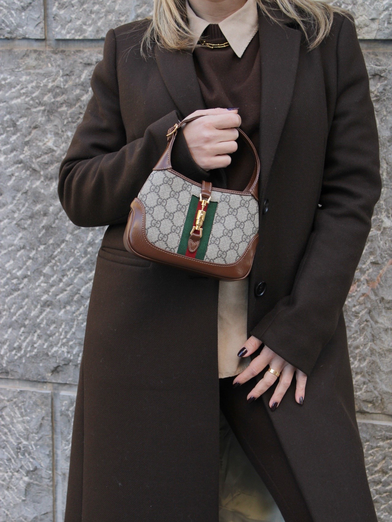 Borsa Gucci Mini Jackie 1961 in tela GG thumb