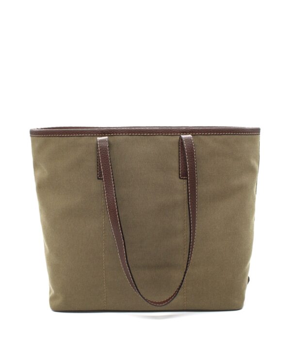 Shopper Prada in tessuto ed inserti in pelle