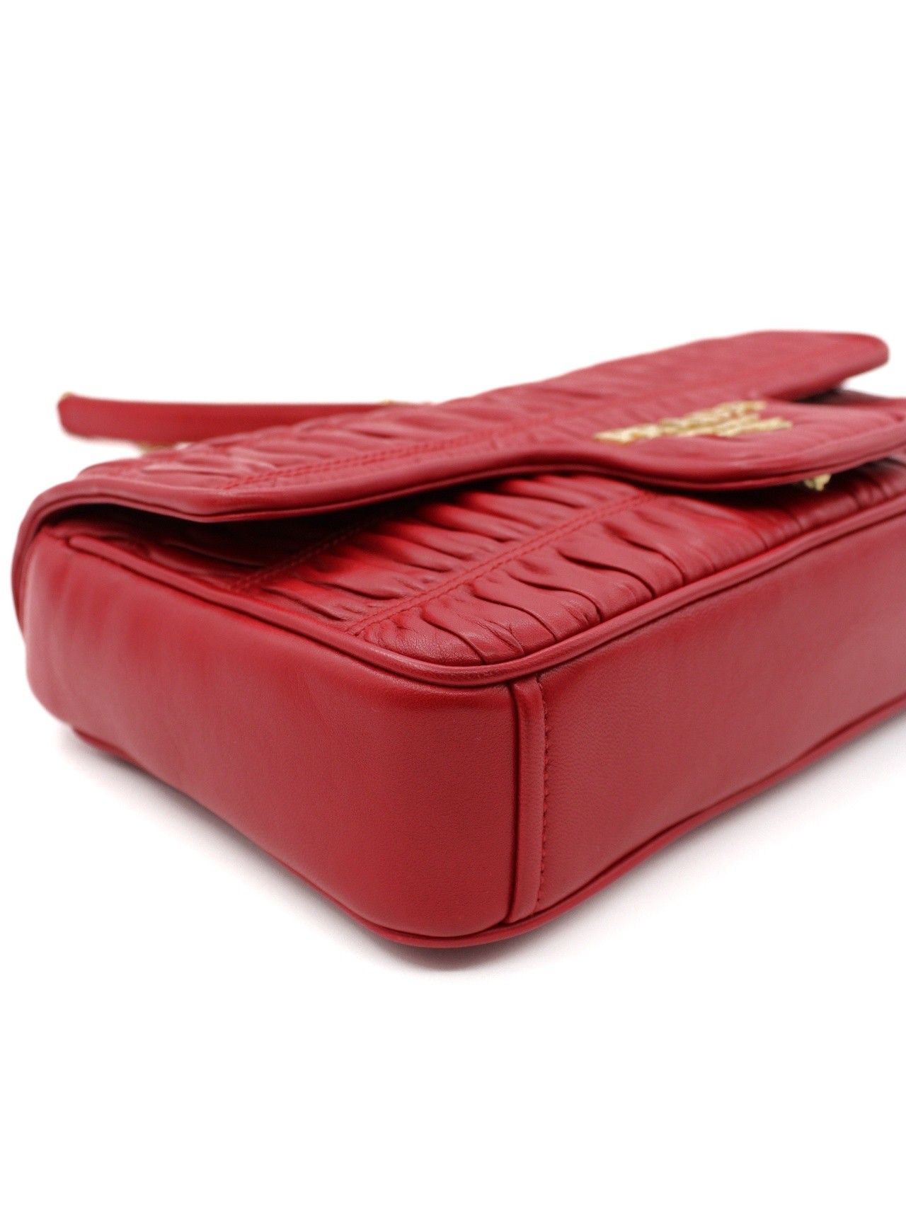 Borsa Prada in Nappa Gaufre rossa thumb