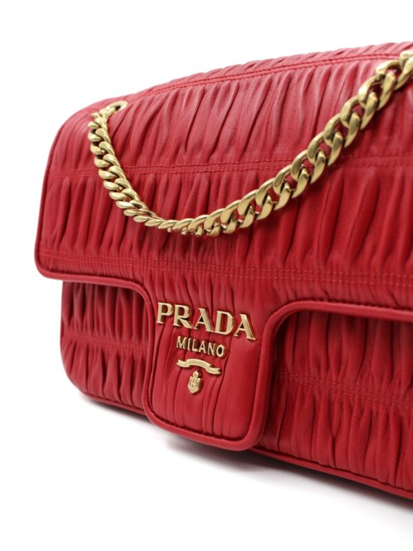 Borsa Prada in Nappa Gaufre rossa