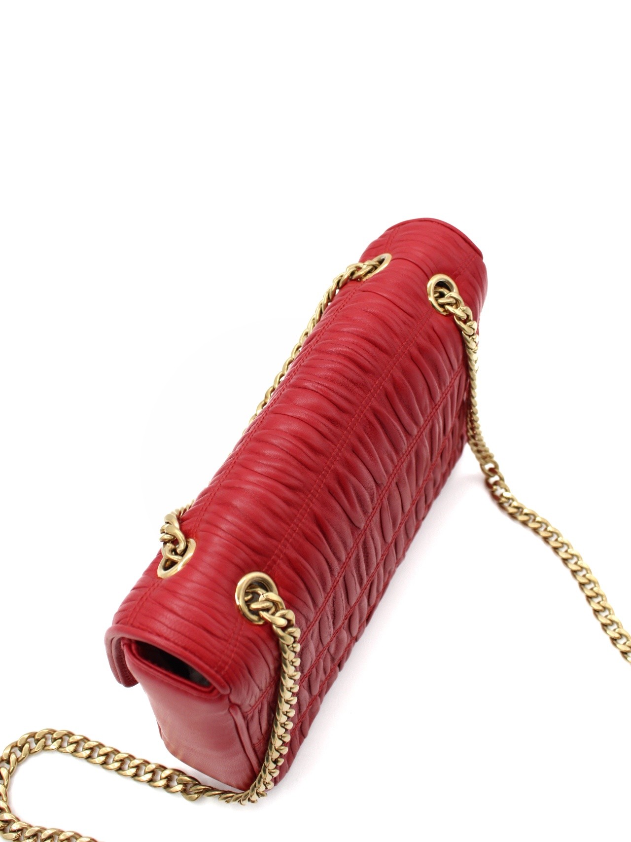 Borsa Prada in Nappa Gaufre rossa thumb