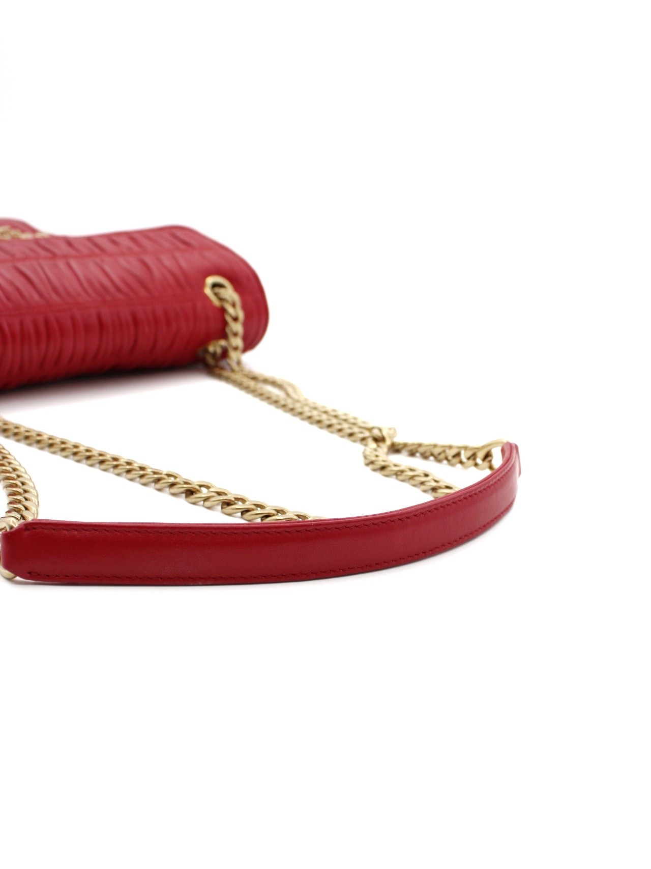 Borsa Prada in Nappa Gaufre rossa thumb