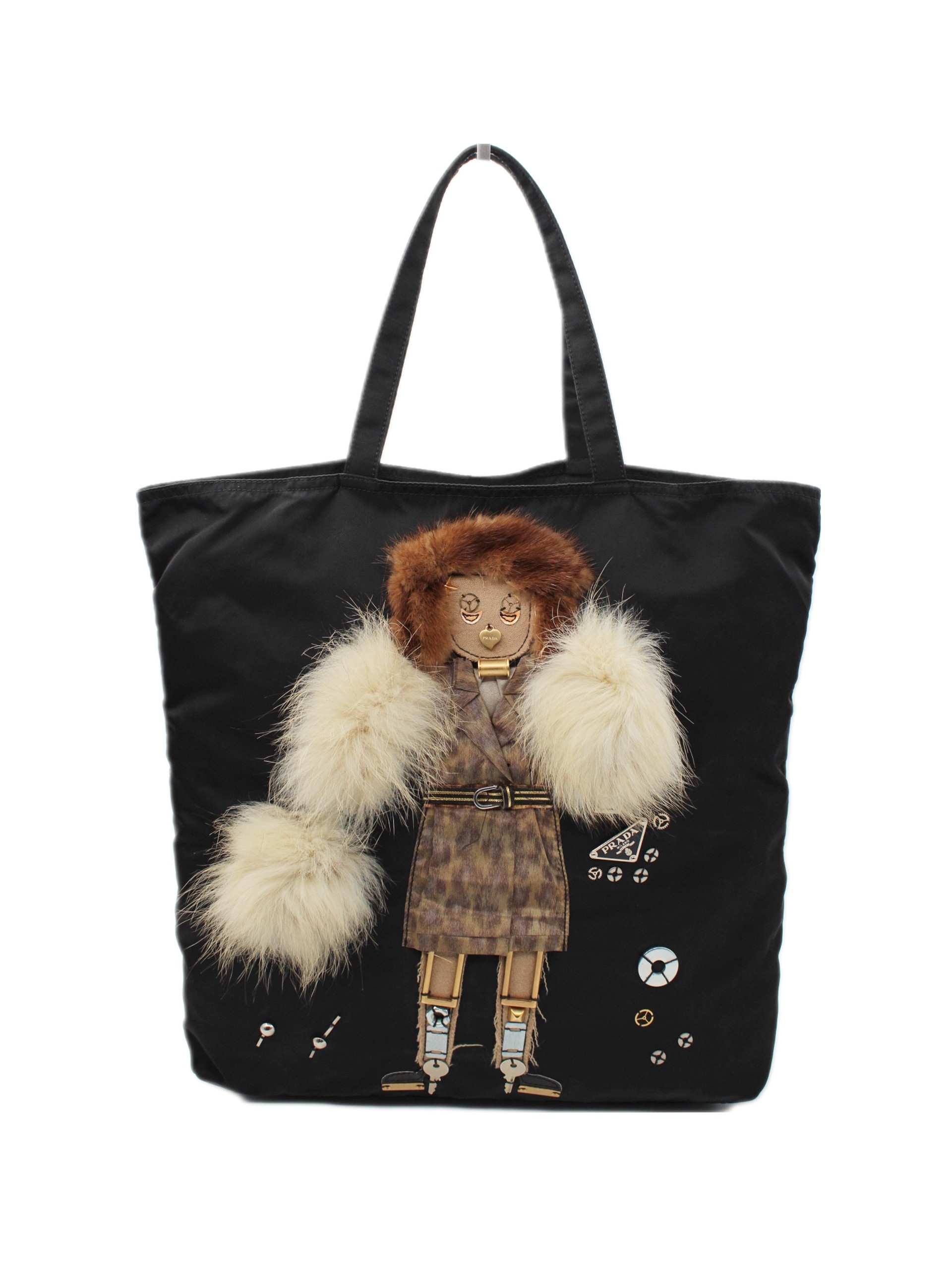 Borsa Prada Robot in tela vela thumb