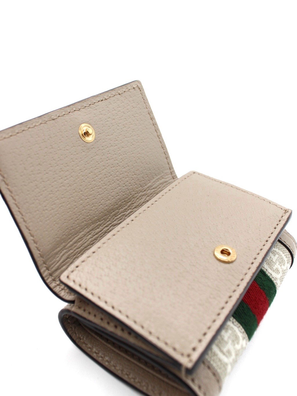Portafoglio Gucci Ophidia in Tessuto Supreme Beige thumb