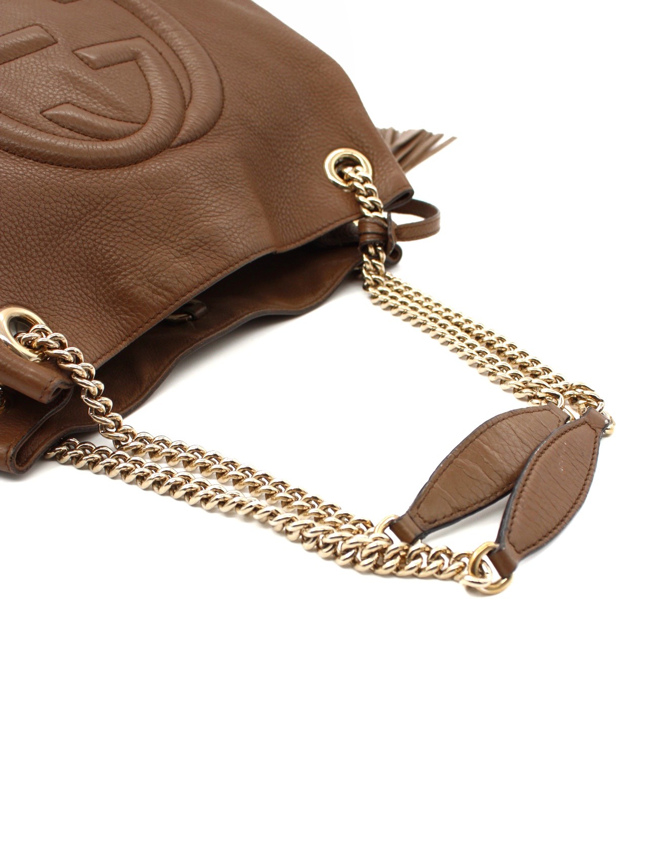 Borsa Gucci Soho in Pelle Marrone thumb