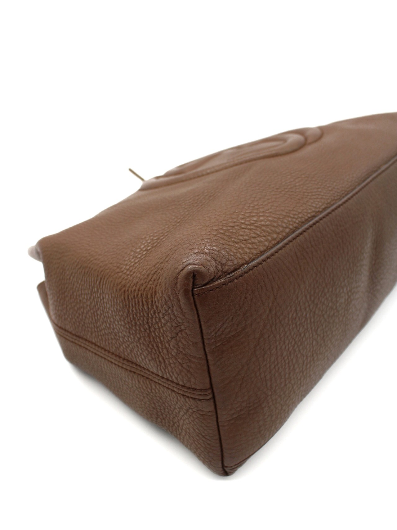 Borsa Gucci Soho in Pelle Marrone thumb