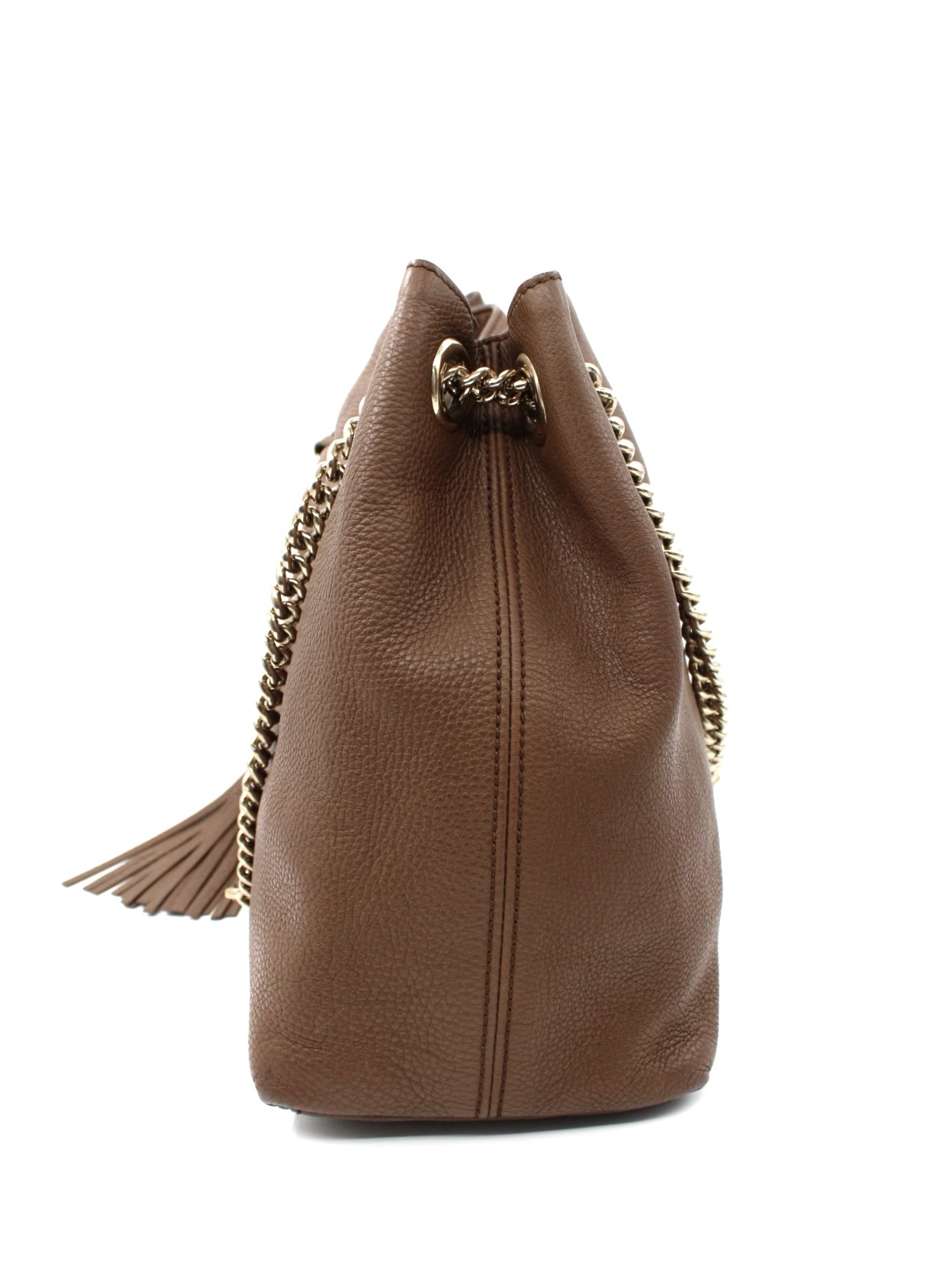 Borsa Gucci Soho in Pelle Marrone thumb
