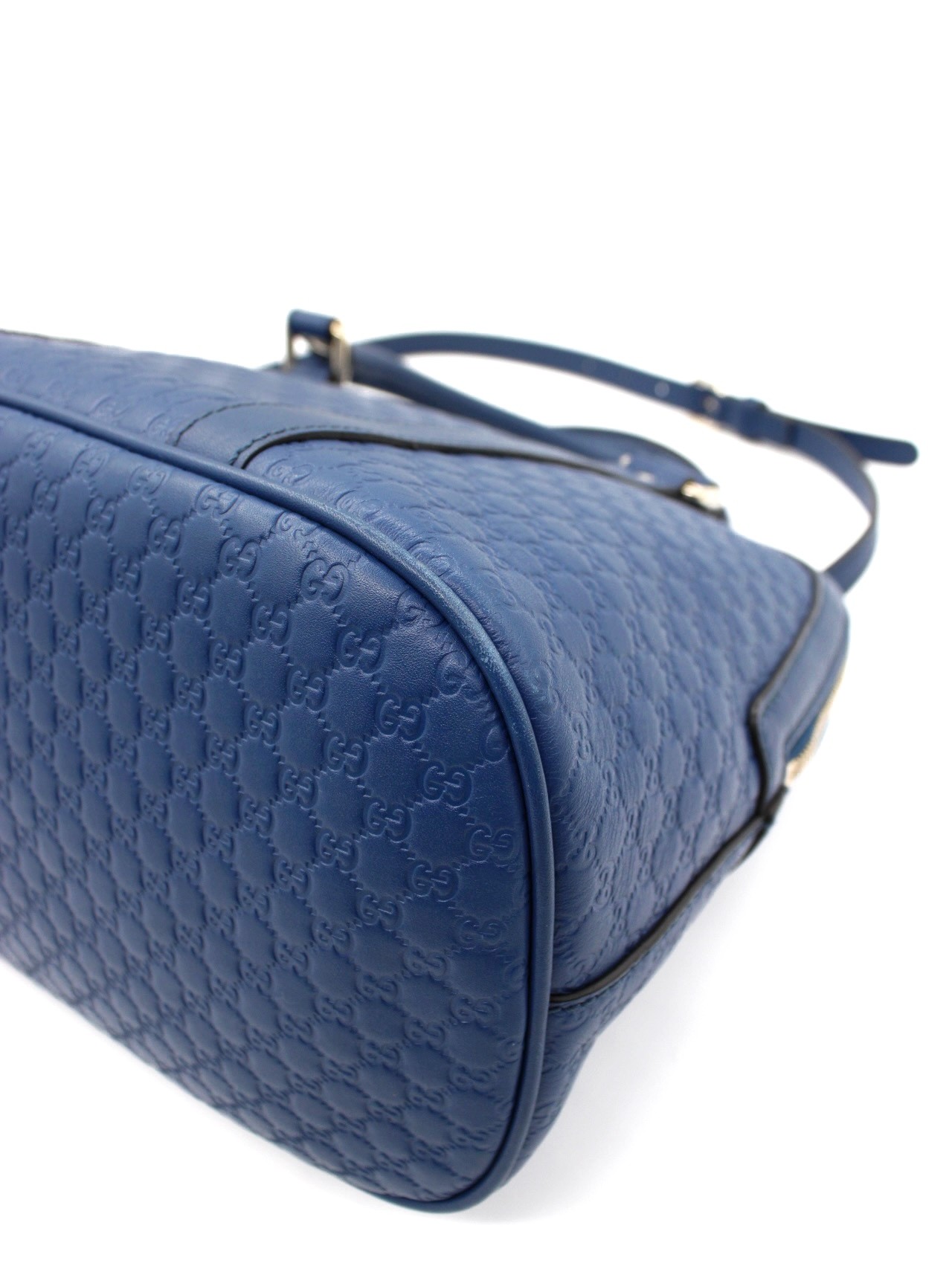 Borsa Gucci in Pelle Microguccissima Blu thumb