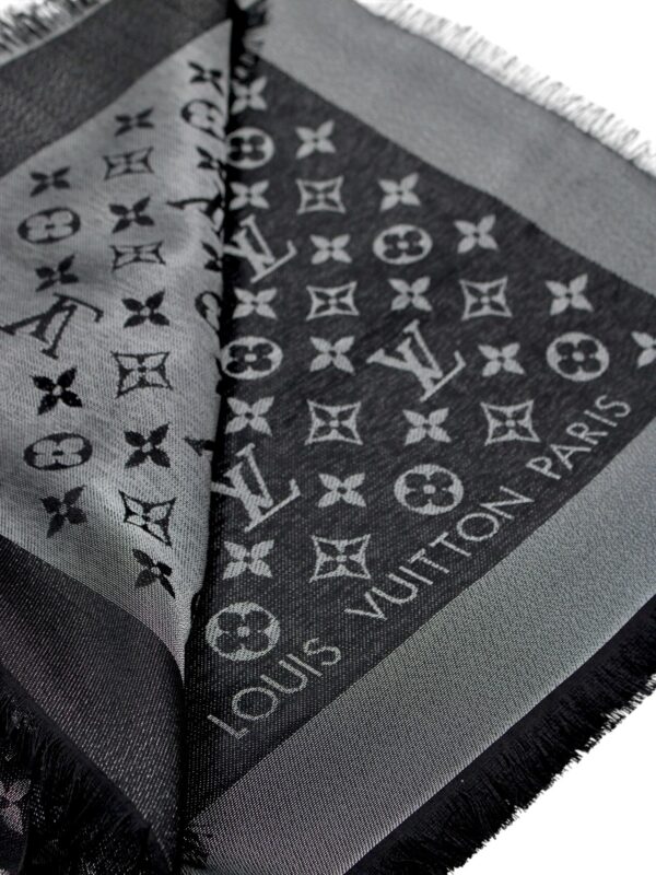 Scialle Louis Vuitton Monogram Nero Shine